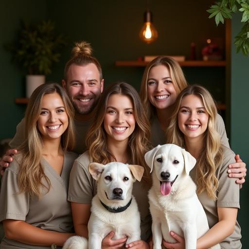Équipe Animaux Boutique FR avec animaux heureux