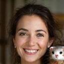Amandine Dupont avec son furet