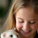 Céline Bisson avec son hamster
