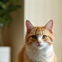 Chatte adoptée via la boutique animalière